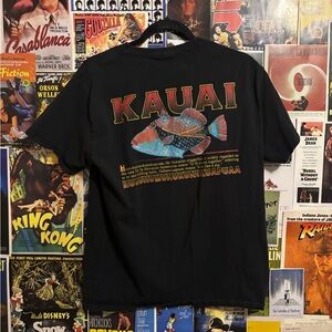 Hanes Black Kauai Graphic Tee